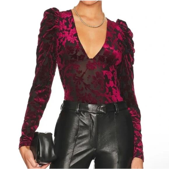 Free People NWT Revolve Magic Hour Bodysuit Midnight Combo Size Small - Picture 1 of 8